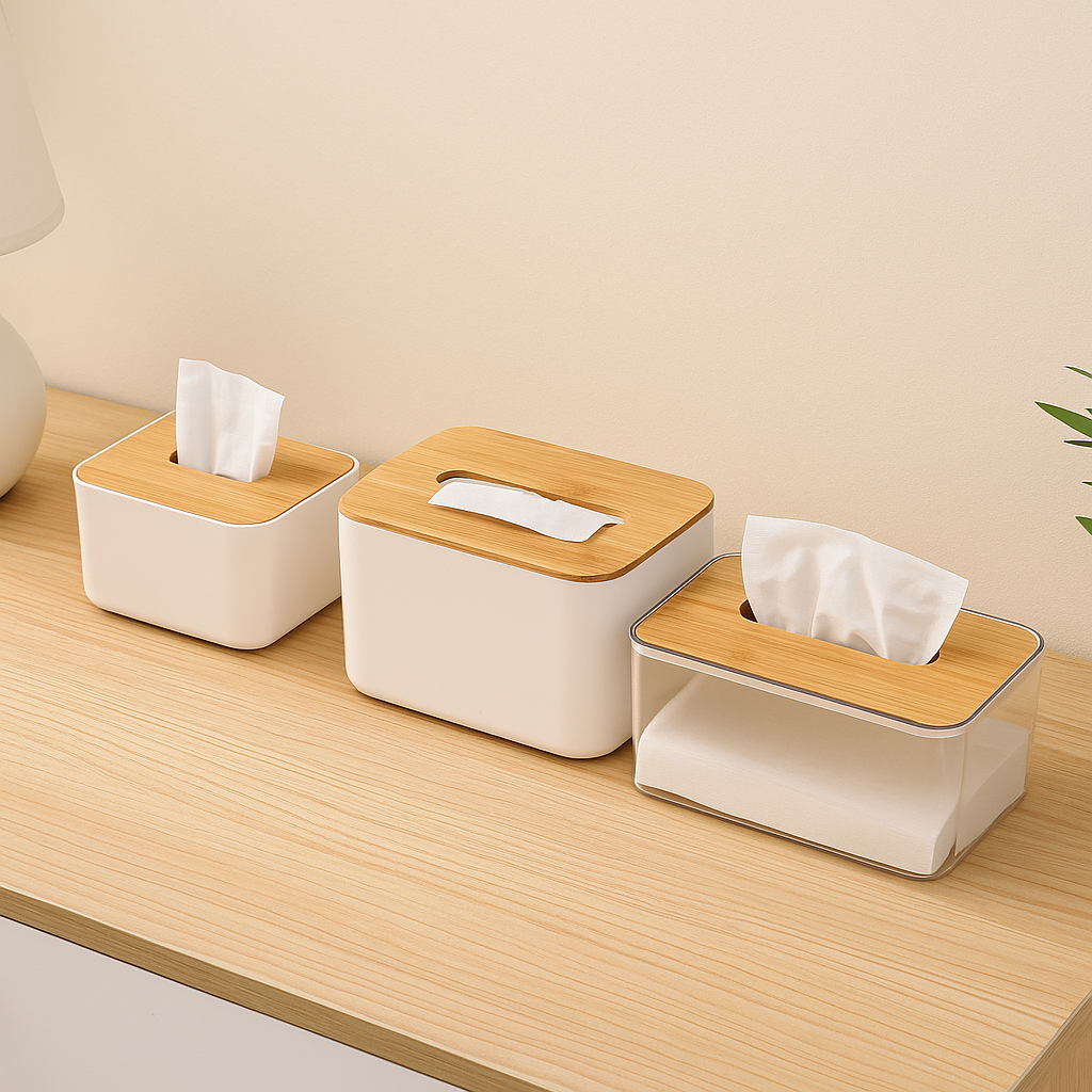 Modern Acrylic Tissue Case with Eco-Friendly