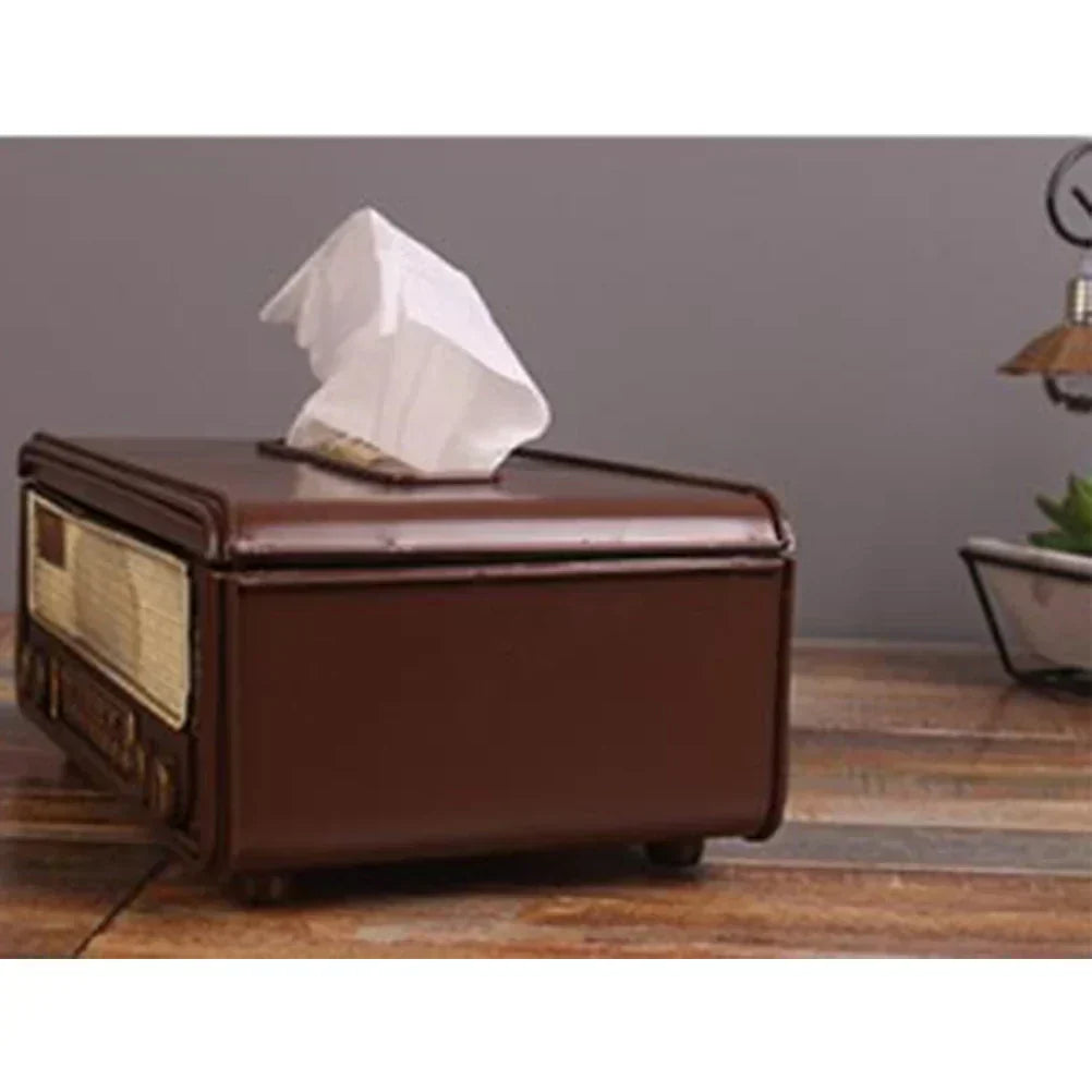 Vintage Napkin Storage Box – Radio-Inspired Design