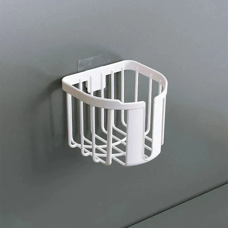 Punch-Free Wall-Mounted Toilet Paper Holder