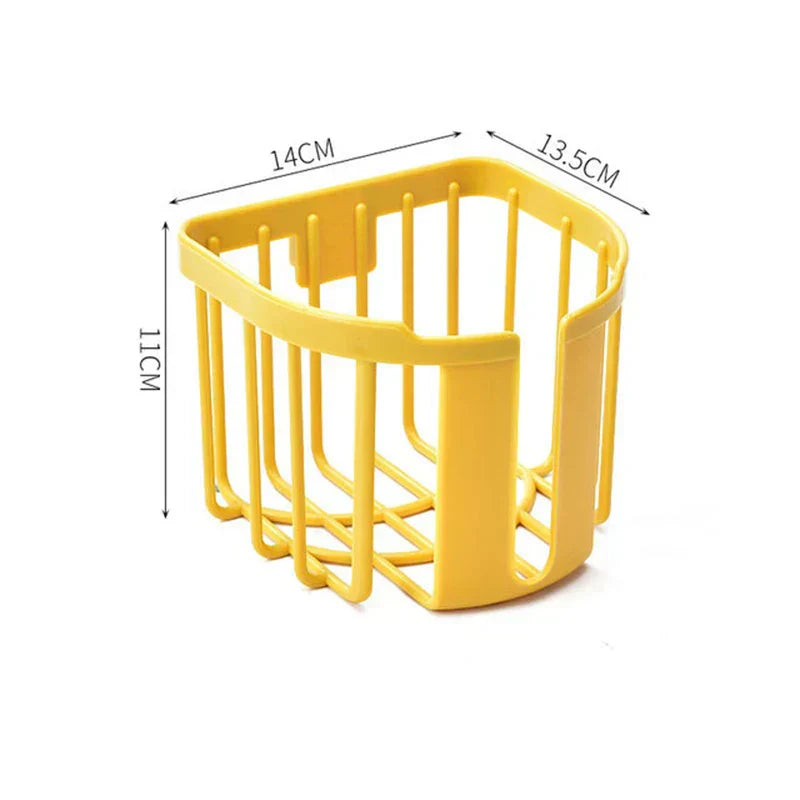 Punch-Free Wall-Mounted Toilet Paper Holder