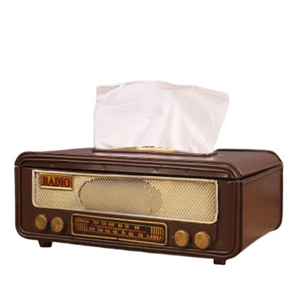 Vintage Napkin Storage Box – Radio-Inspired Design