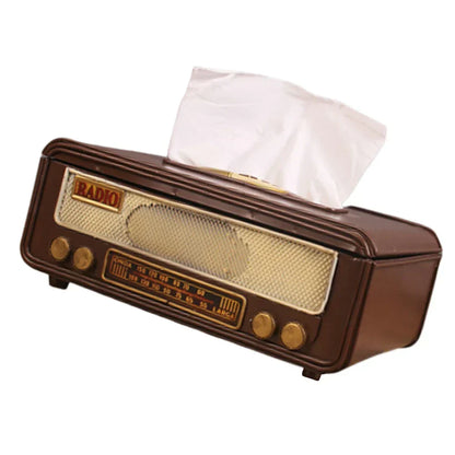 Vintage Napkin Storage Box – Radio-Inspired Design