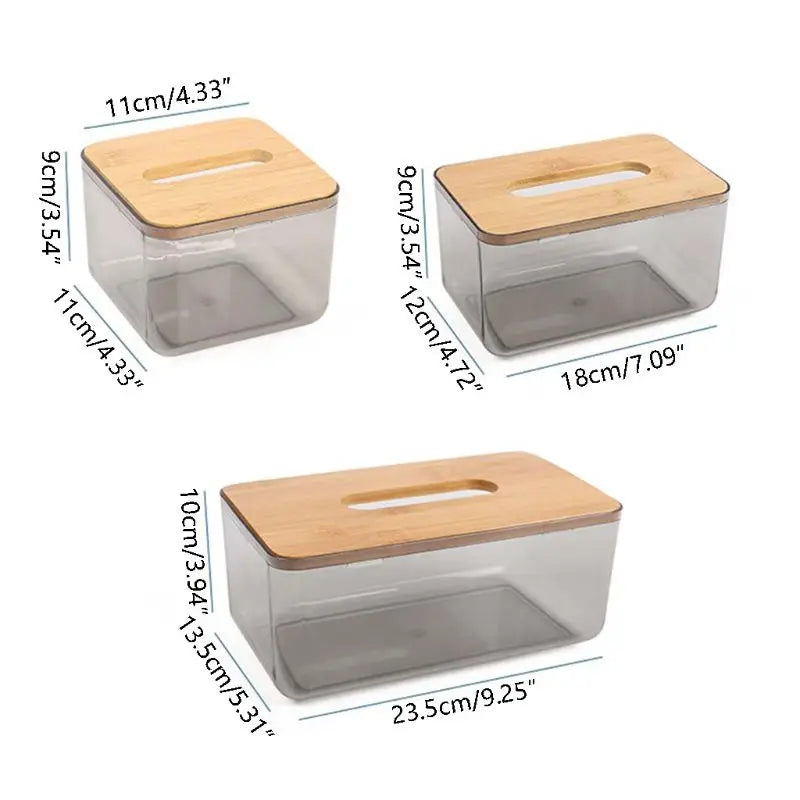 Modern Acrylic Tissue Case with Eco-Friendly