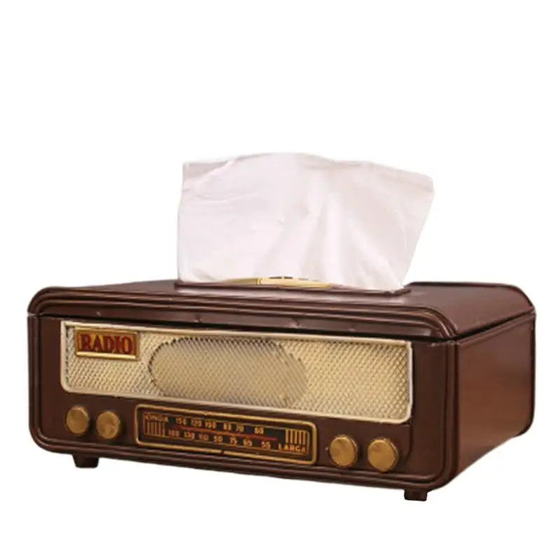 Vintage Napkin Storage Box – Radio-Inspired Design