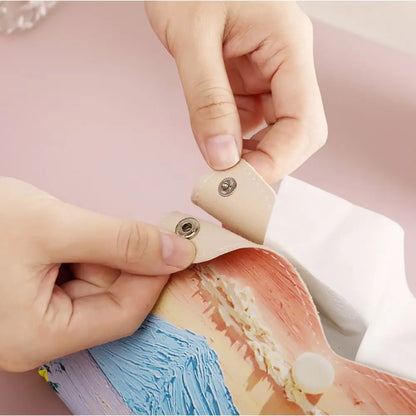 Aesthetic Pink Leather ✅Tissue Box with Oil Painting Design