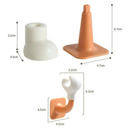 2Pcs Self-Adhesive Decorative Legs for Tissue Boxes & Trash Cans