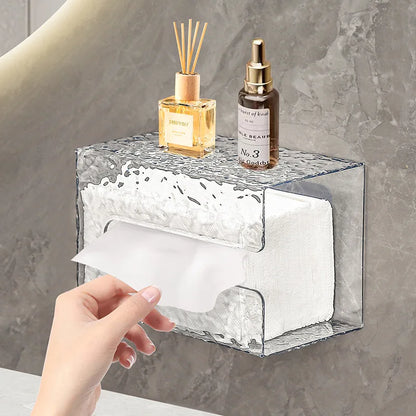 Wall-Mounted Bathroom ✅Tissue Box – Glacier Style Design📦