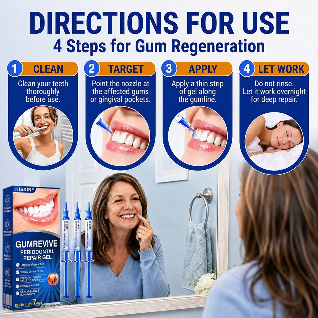 💥🦷𝐇𝐈𝐒𝐊𝐈𝐍®  👩‍⚕️ Targeted Gum Repair Advanced Overnight Precision Gel Pen 🌙