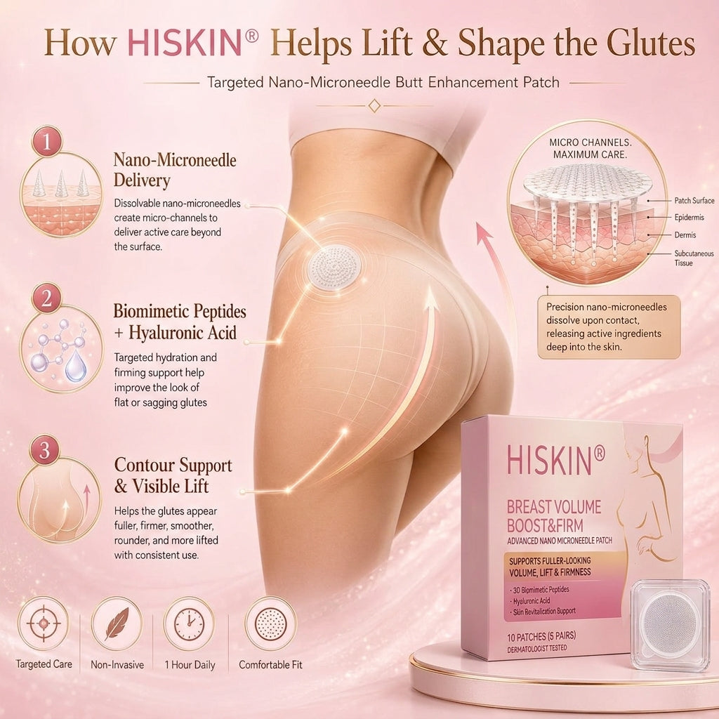 💥𝐇𝐈𝐒𝐊𝐈𝐍® 👩‍⚕️ Targeted Breast Enhancement Advanced Nano Microneedle Patch💃